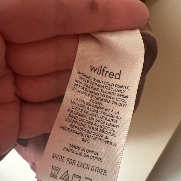 Wilfred Dusty RoseNovella Recycled Polyester Blend Satin Small Slit Mini Dress 0 - Picture 13 of 16